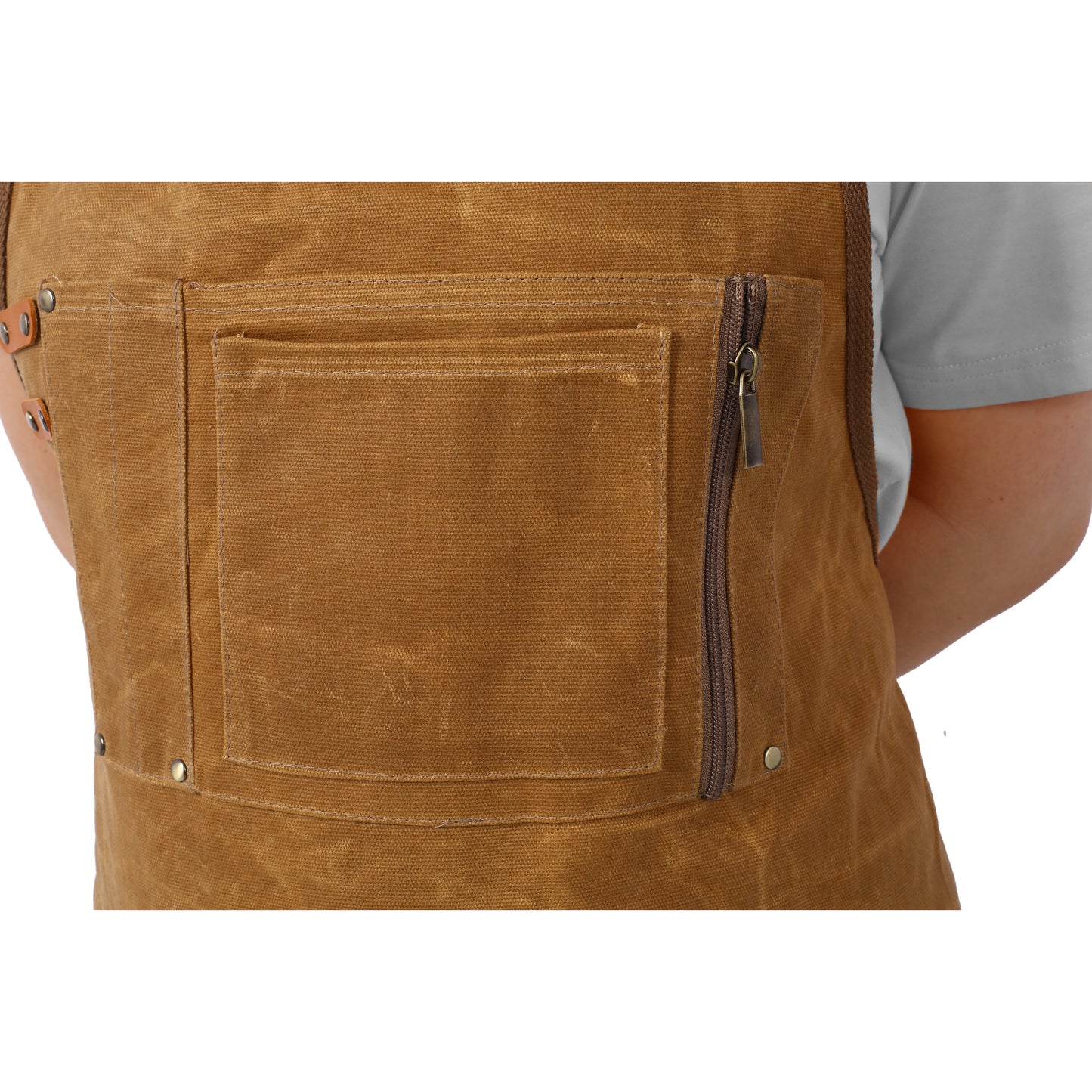 Long Heavy Duty Waxed Canvas Tool Apron