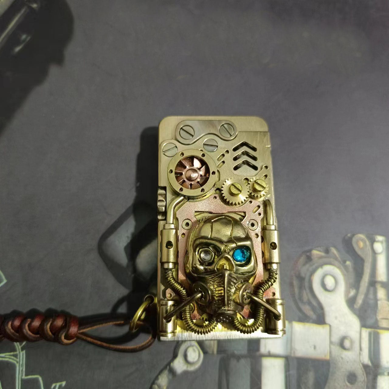 Steampunk Mechanical Armor Kerosene Lighter
