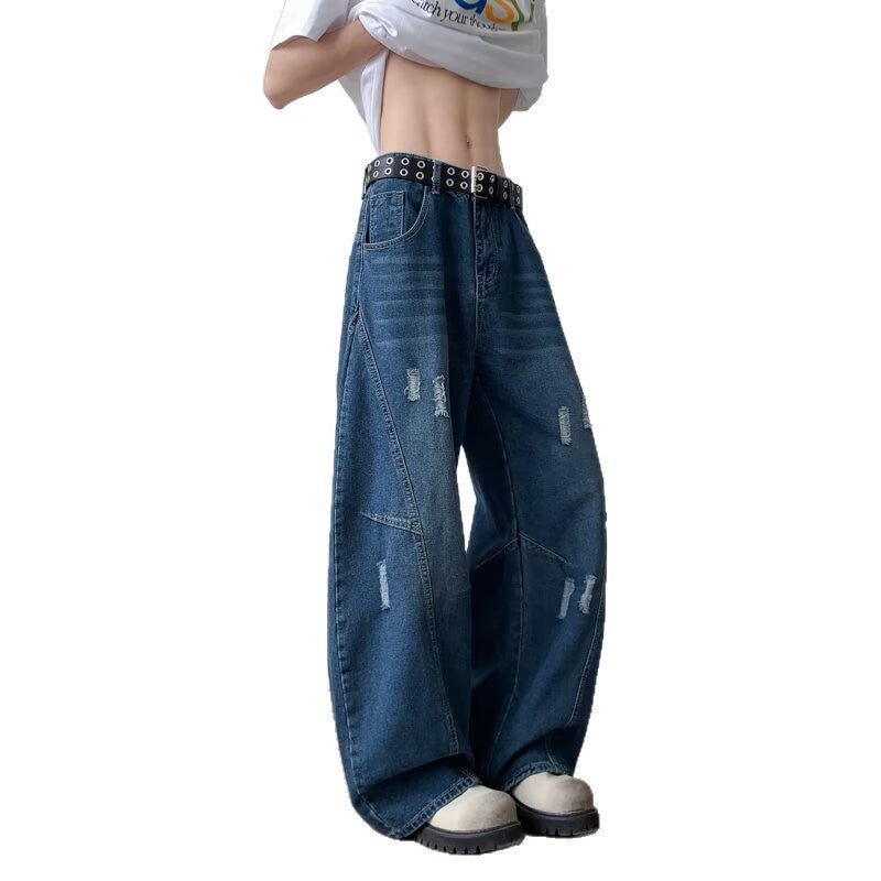 Retro Loose Washed Casual Wide Leg Pants