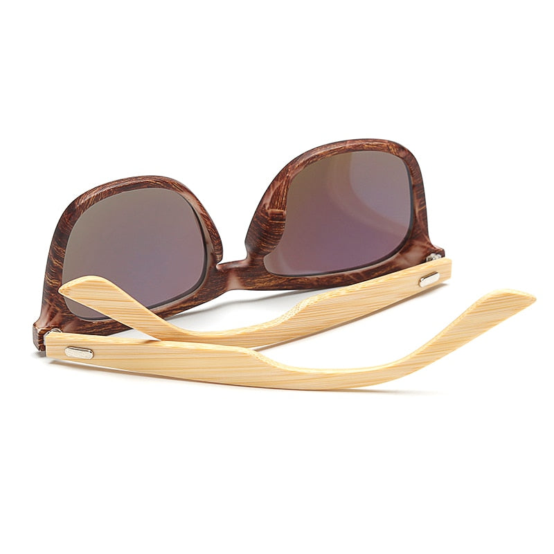 Rectangle Bamboo Wood Sunglasses