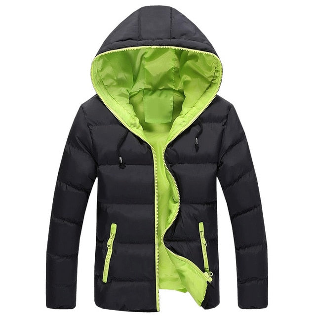 Men's Slim Fit Hooded Windbreaker Fashion Overcoats
