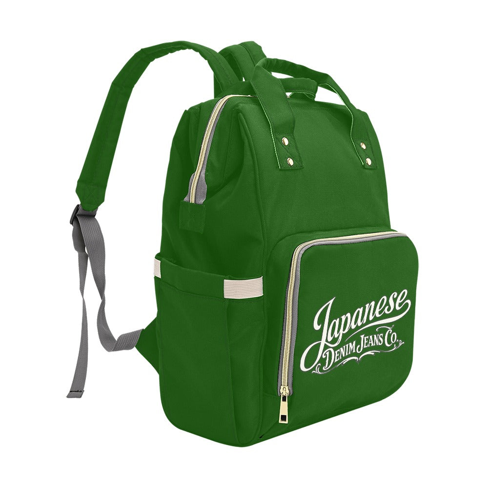 Japanese Denim Jeans Logo Backpack