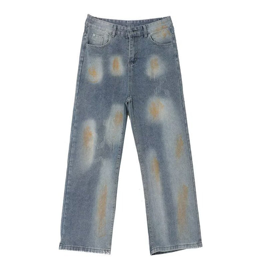 Loose Casual Dirtyfit Wide Leg Pants in Blue