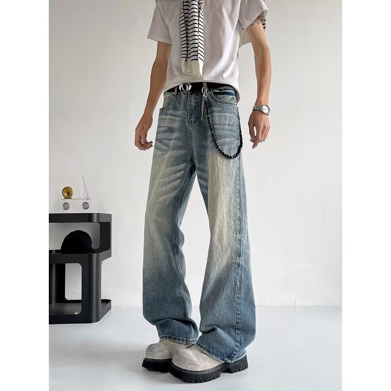 Summer Design Washed Loose Wide Leg Long Pants