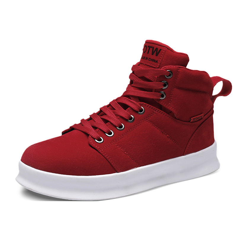 High Top Suede Board Shoes – Breathable Sports Casual Shoes for Men