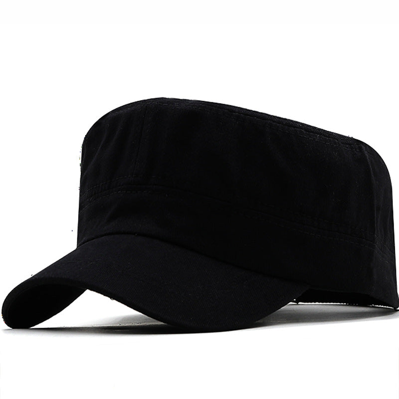 Simple Flat Cap Military Cap Solid Color Cap Travel And Leisure Sun Hat Outdoor Mountaineering Hat