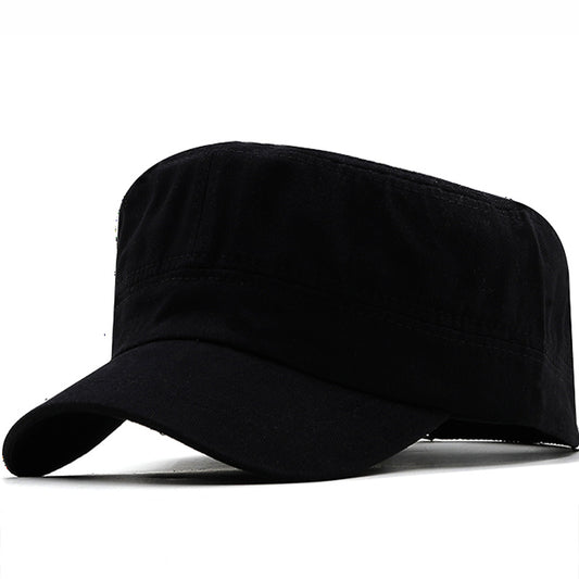 Simple Flat Cap Military Cap Solid Color Cap Travel And Leisure Sun Hat Outdoor Mountaineering Hat