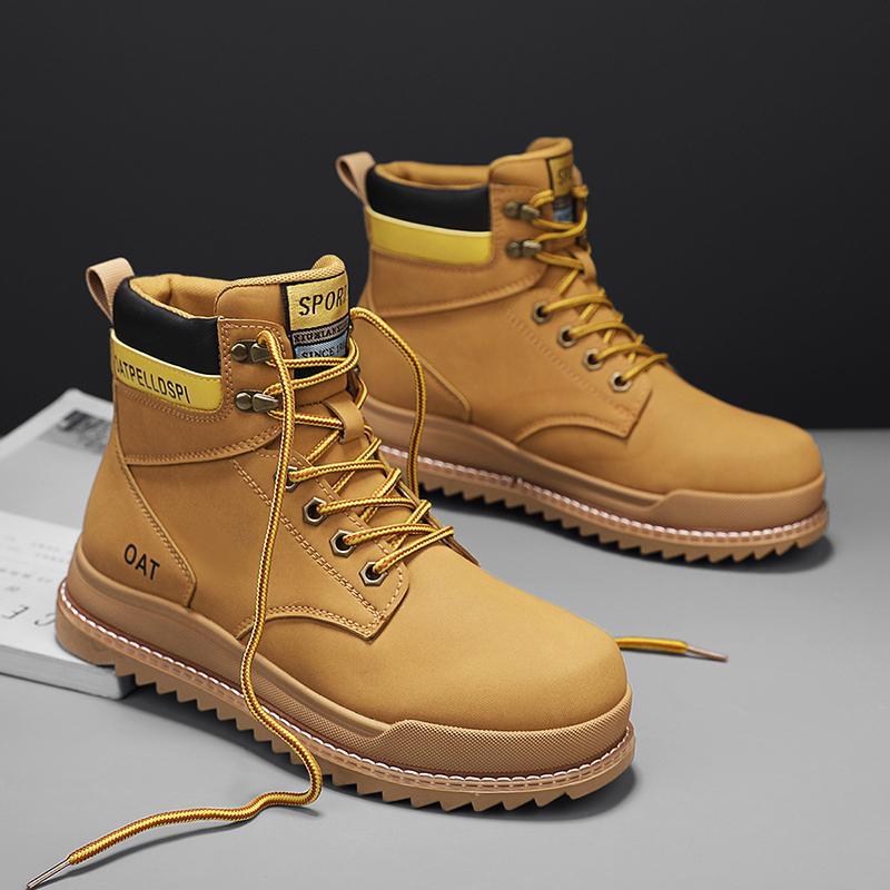 High Top Retro Workwear Casual Boots for Men