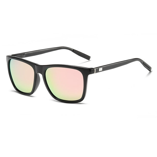 Polarized Sunglasses - Square Frame Aluminum Magnesium UV400 Protection