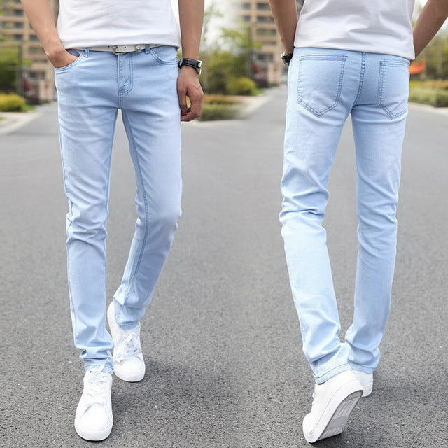 Distressed High-Quality Denim Skinny Jeans for Men