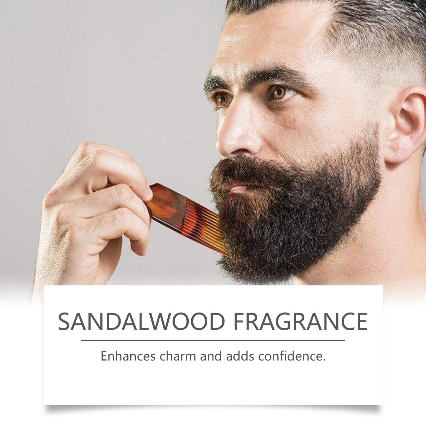 Men's Sandalwood Beard Care Cream With Beeswax And Vitamin E