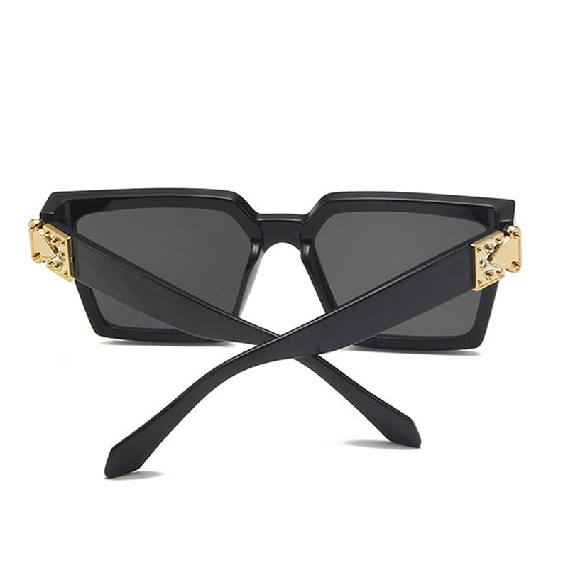 Oversized Square Mirror Sunglasses For Women With UV Protection