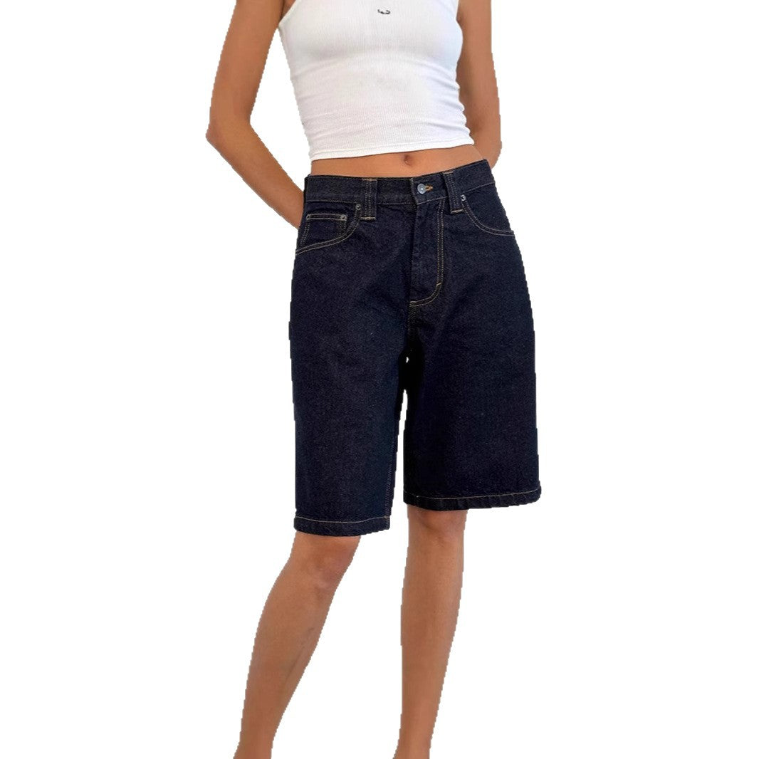 Slim Fit Denim Shorts for Women