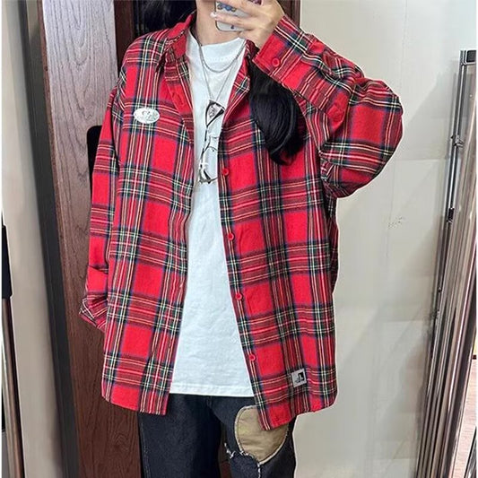 Long Sleeved Checkered Shirt