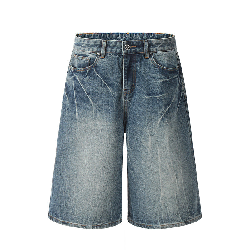 Make Old Blue Lightning Denim Shorts - Premium Japanese Craftsmanship