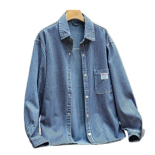 Vintage and Trendy Denim Shirt for Men