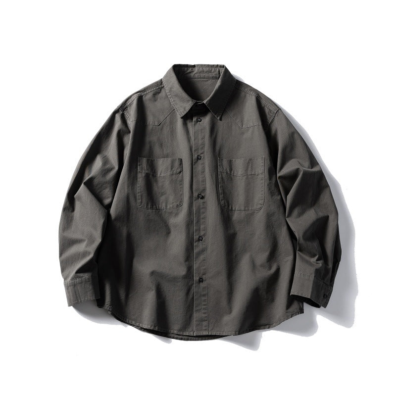 Splicing Design Wide Casual Loose Shirt