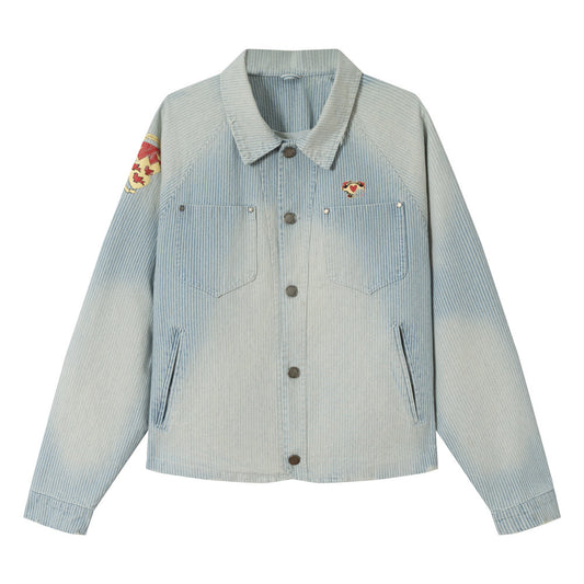 Washed Gradient Denim Jacket