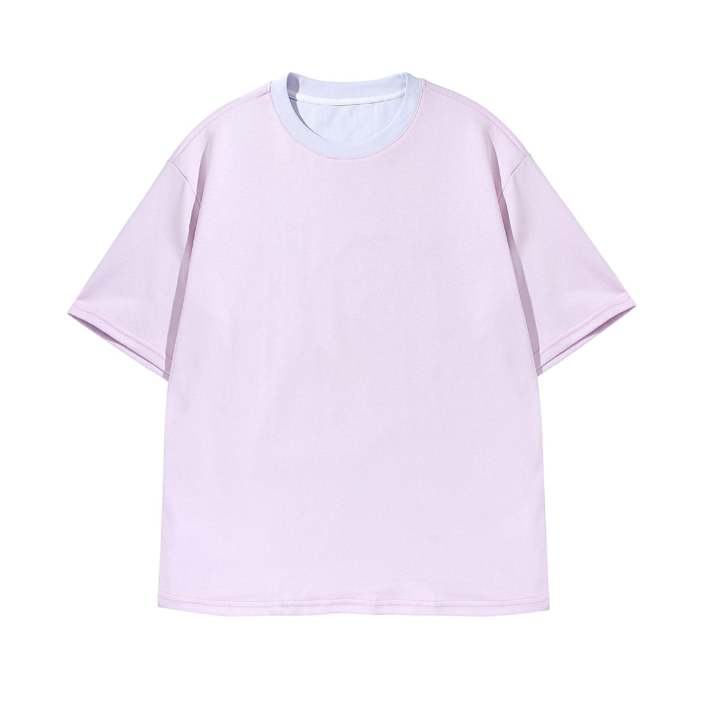 Color Blocked Round Neck T-Shirts
