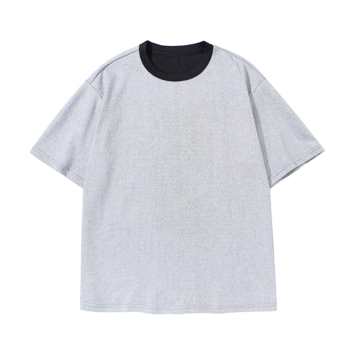 Color Blocked Round Neck T-Shirts