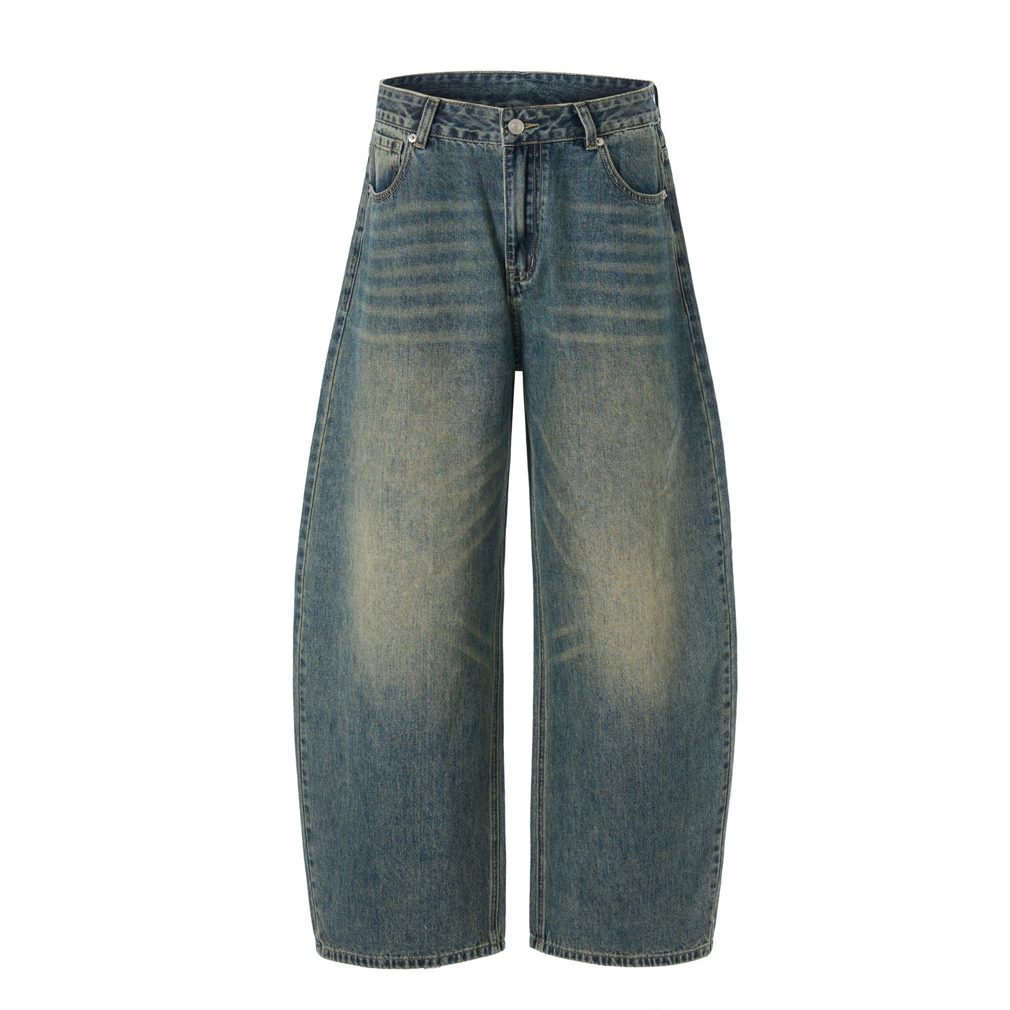 Premium Japanese Denim Tapered Pants with Retro Design