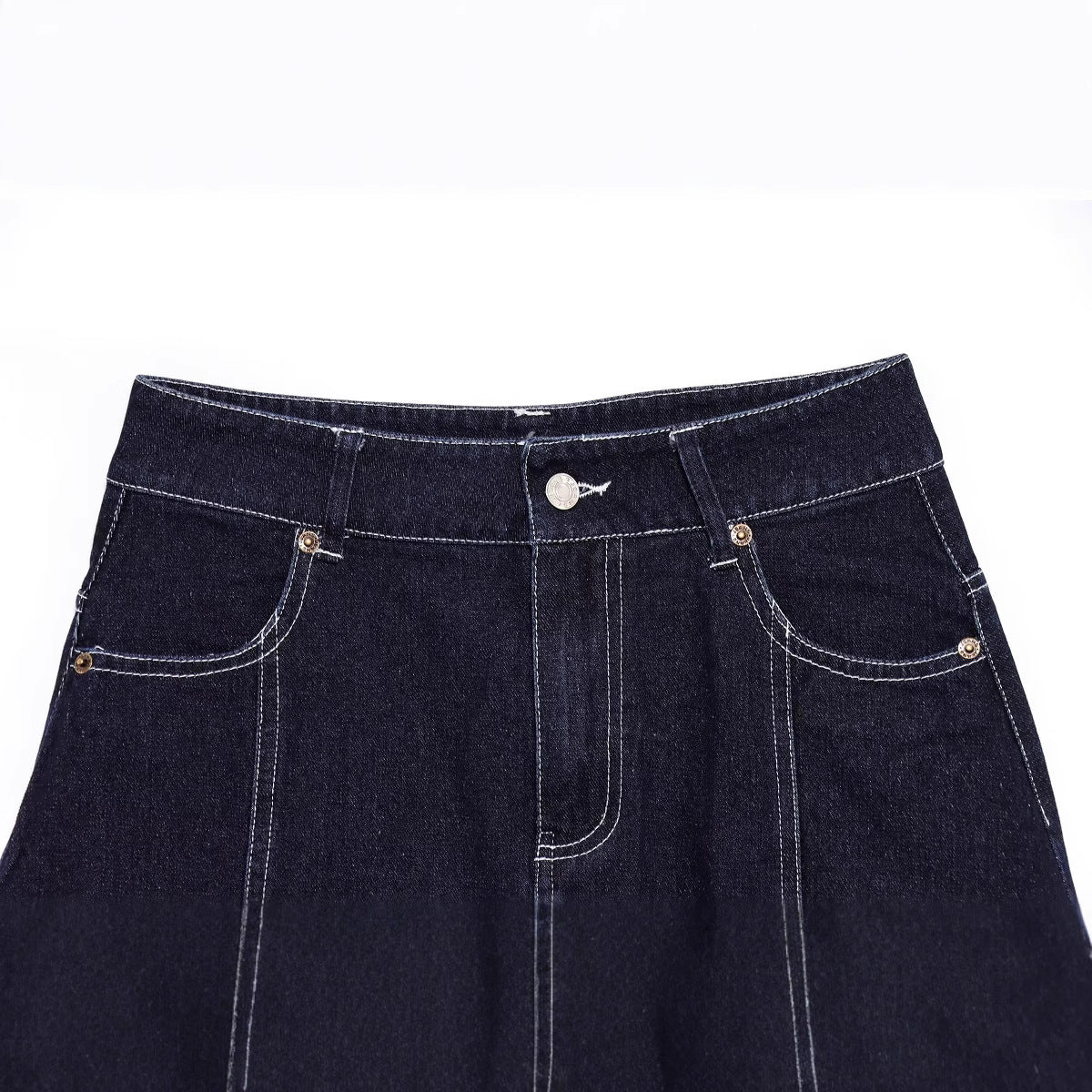 Stylish and Versatile Spicy Girl Denim Mini Skirt