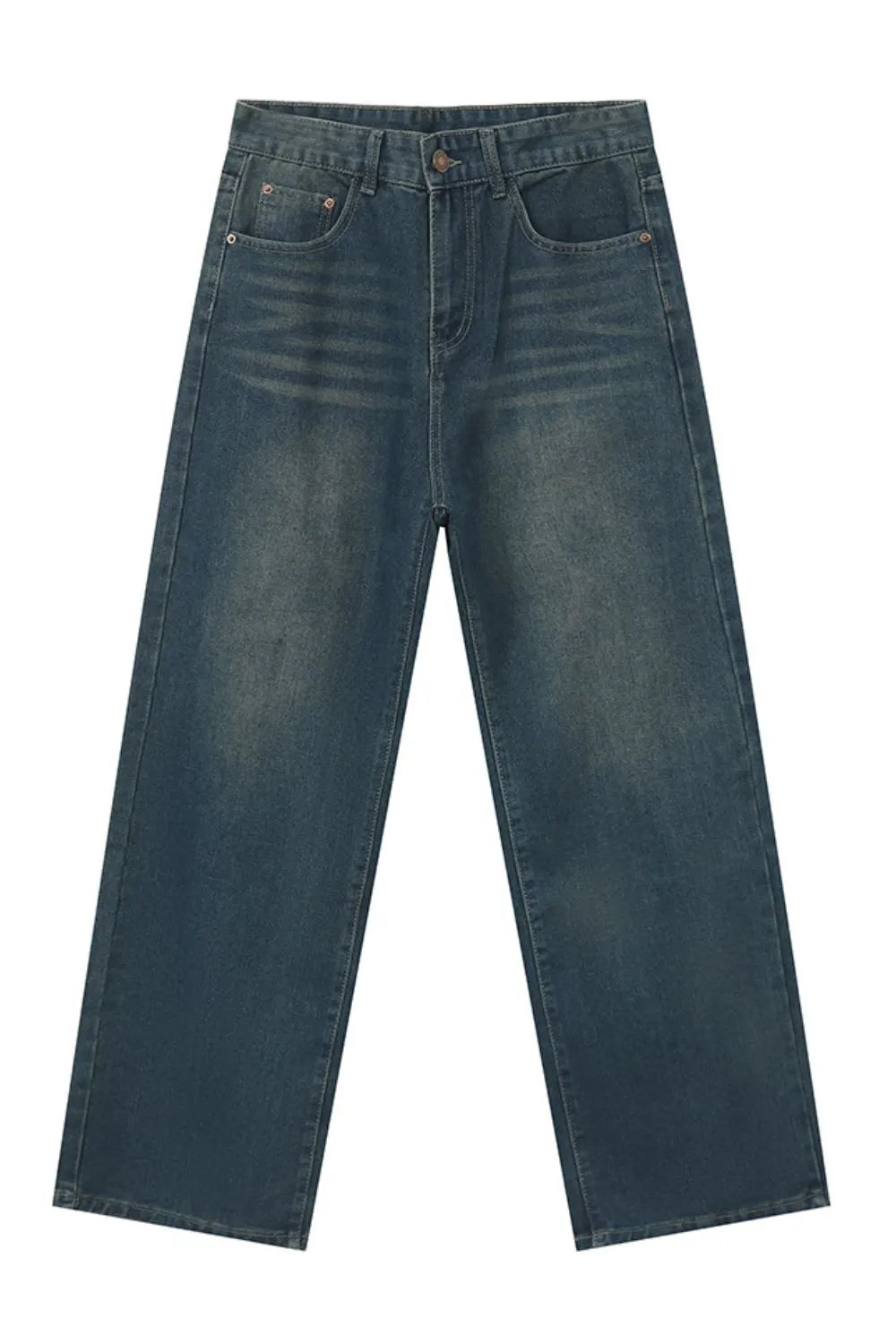 Premium Men's Mid Rise Straight Leg Jeans - Japanese Denim