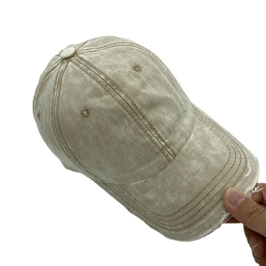 Women's Retro Denim Baseball Cap for Sun Protection