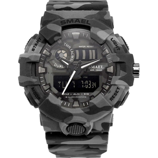 Men's Sport Military Watch - Digital LED 50m Waterproof Up To 50m