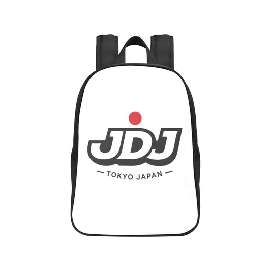 JDJ Logo Canvas Backpack Durable Cotton With Laptop Compartment
