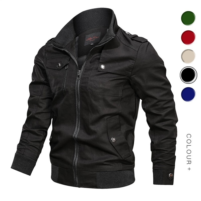 Military Jacket Men Cotton Windbreaker Pilot Coat Army Men