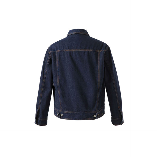 Washed Distressed Loose Fit Short Crop Utility Denim Jacket