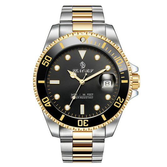 Luxury Men's Automatic Black Watch - Stainless Steel, Waterproof Business Sport Mechanical Wristwatch Sub Mariner
