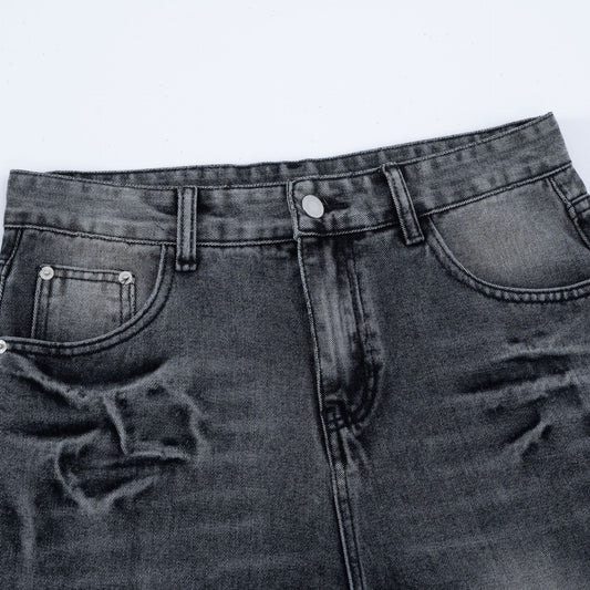 Unique Design Denim Long Pants