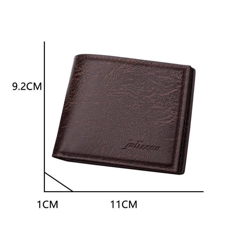 Men's Wallet with Zipper - Ultra Thin, Simple Design