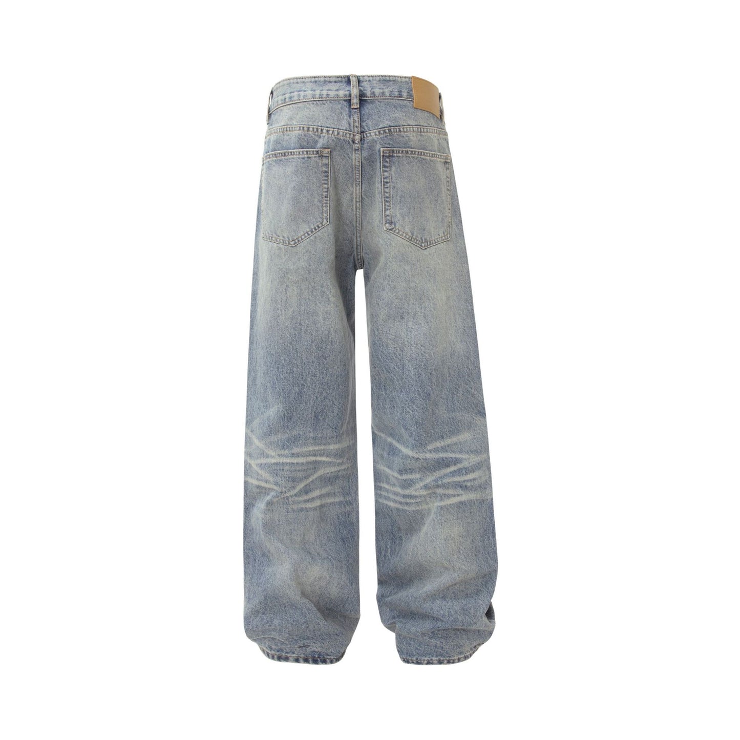 Unisex Vintage High-End Cat Whisker Washed Casual Jeans