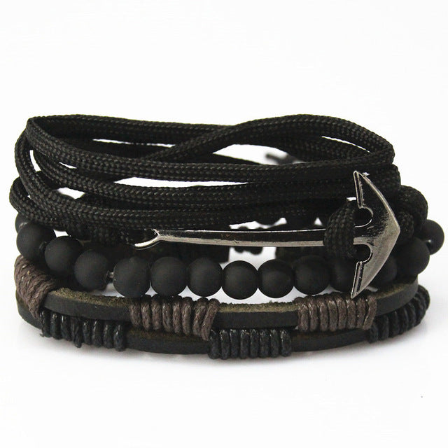 Punk Leather Bracelets - Adjustable