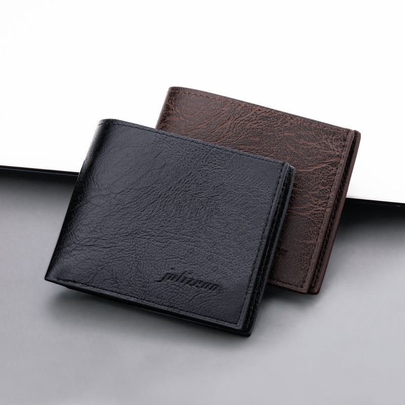 Men's Wallet with Zipper - Ultra Thin, Simple Design