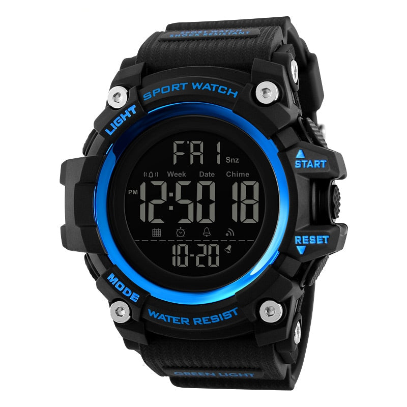 Waterproof LED Electronic Digital Wristwatch Stopwatch