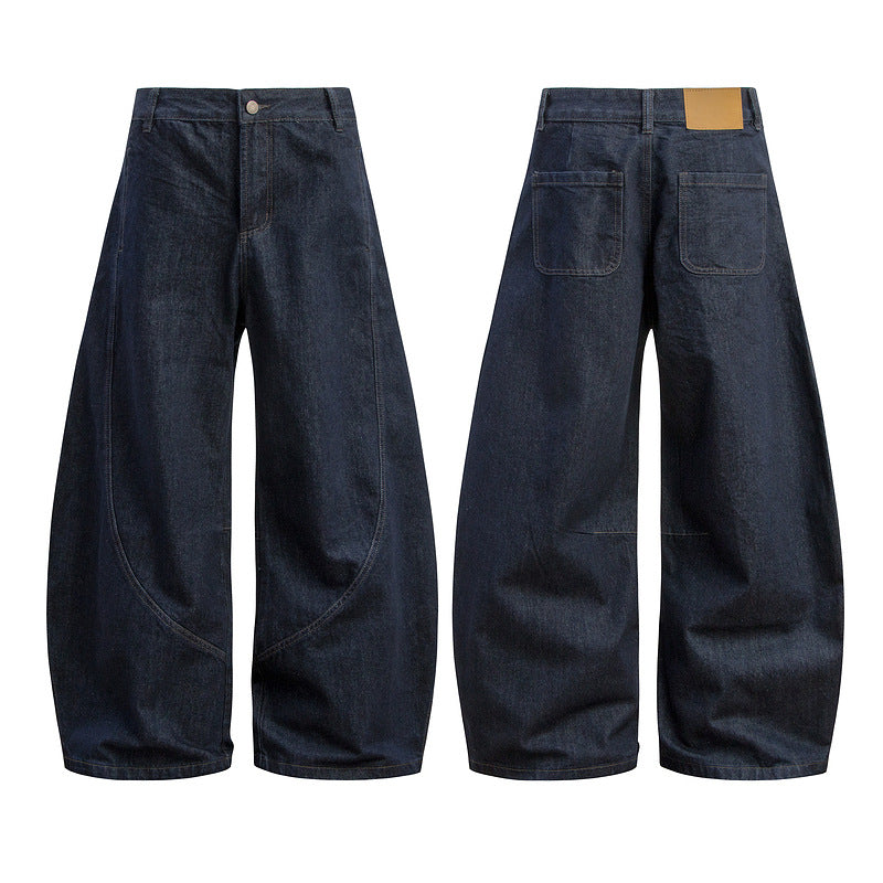 Scythe Banana Jeans Flared Straight Wide Leg Trousers for Men