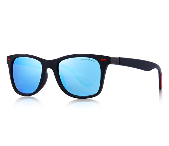 Classic Retro Polarized Sunglasses - Lightweight Square Frame - UV Protection
