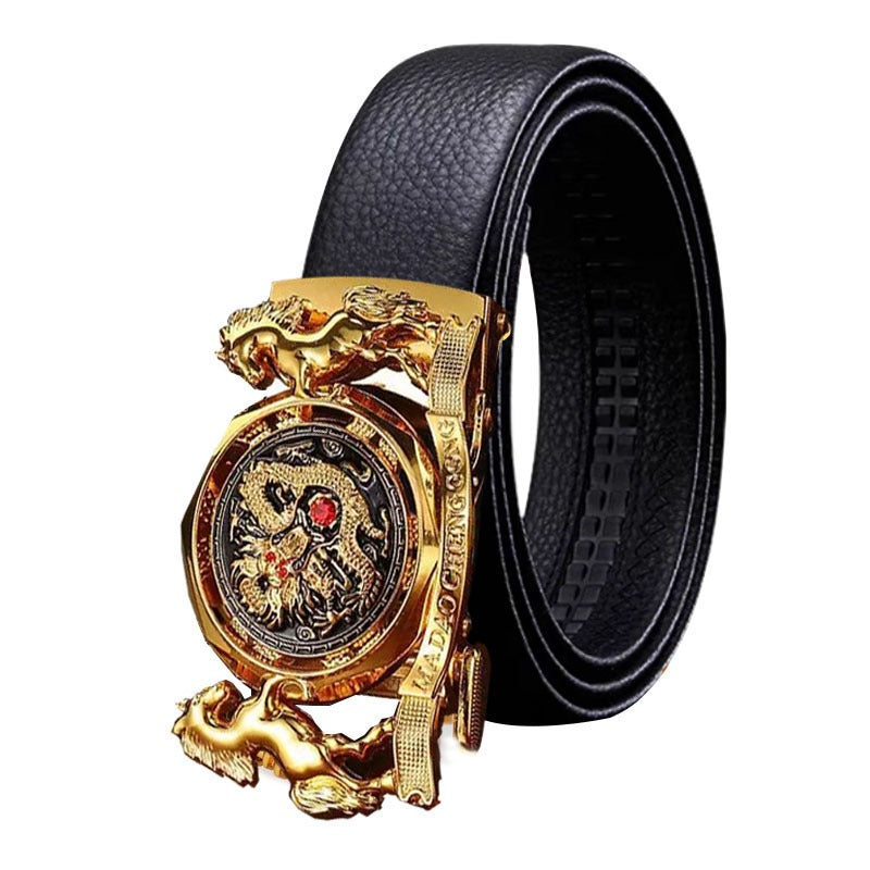 Men's Leather Year of the Loong Automatic Belt