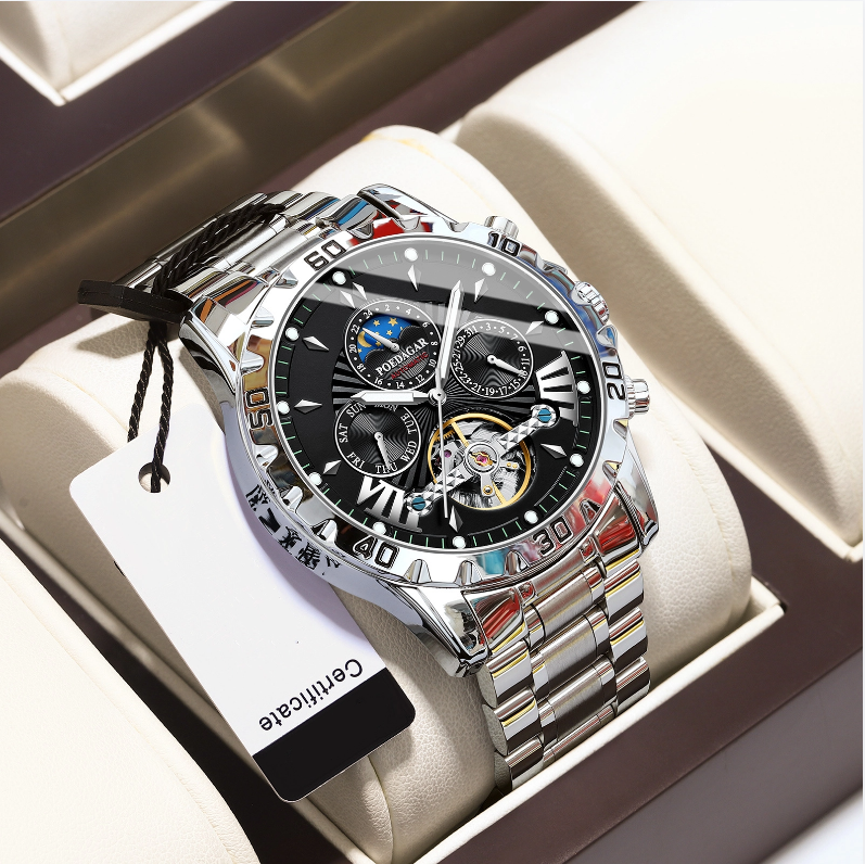 Swiss Waterproof Automatic Mechanical Watch for Men