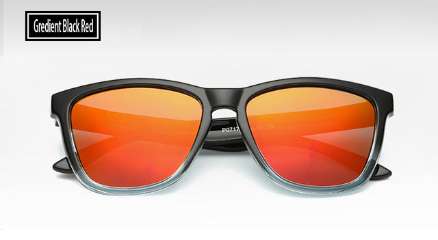 Polarized Sunglasses With Gradient Colors And Mirror Coating