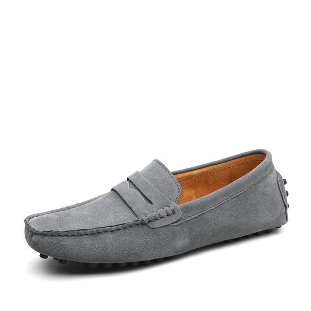 Men's Moccasins Loafers - High-Quality Genuine Leather Flats