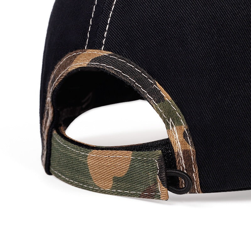 Fish Bone Embroidered Baseball Cap