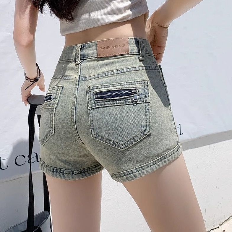 Vintage Women’s Denim Shorts - Summer Slim Fit High Street Design