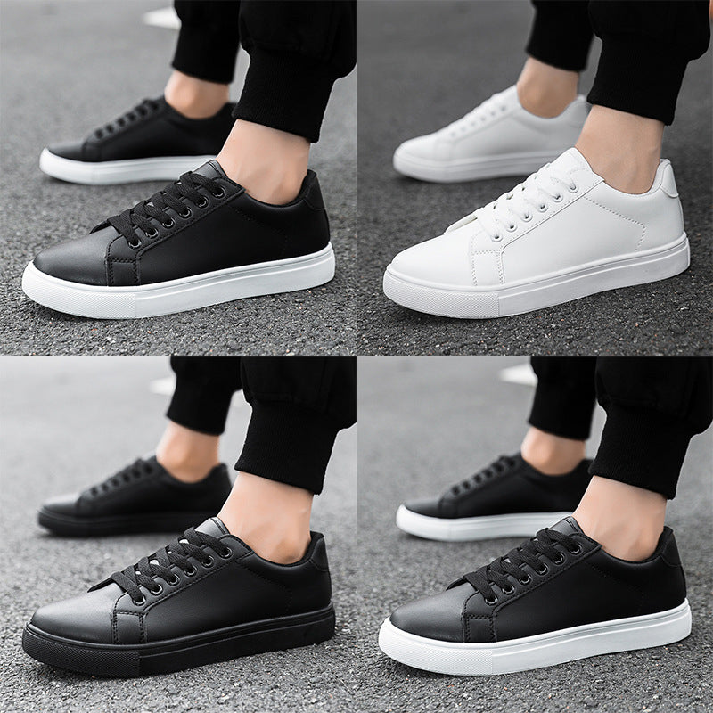 Men's  Casual Sneakers - Versatile Soft Leather Board Shoes