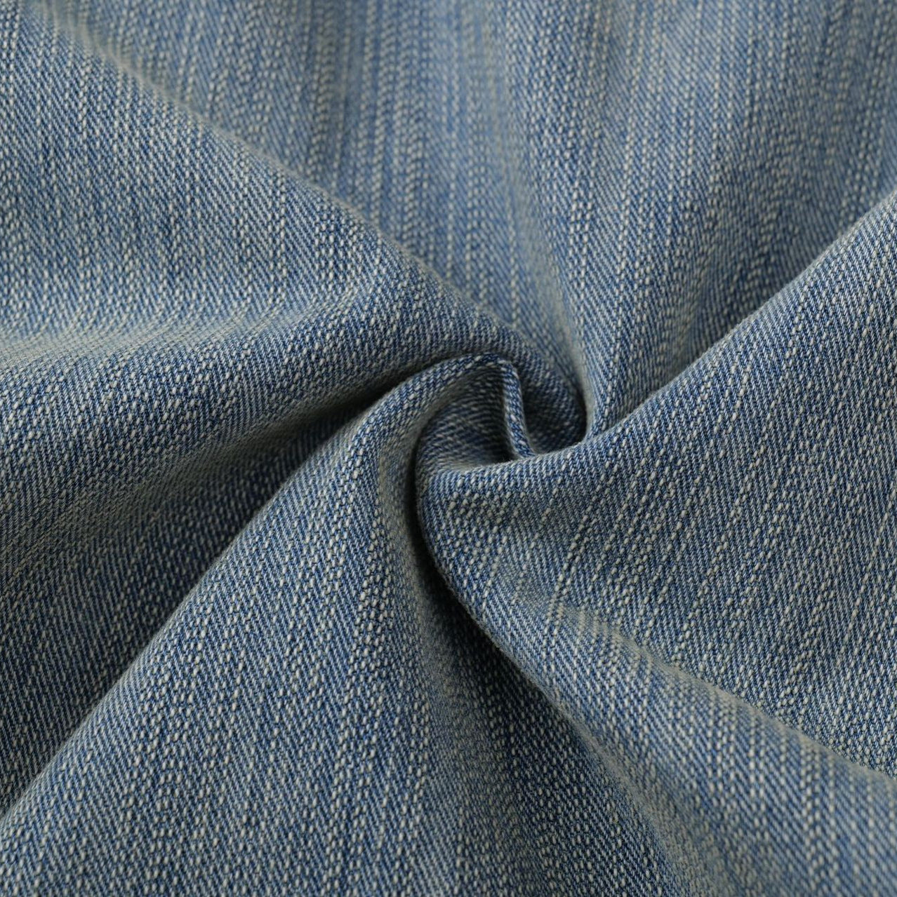 High-Street Unique Design Slub Denim Long Pants