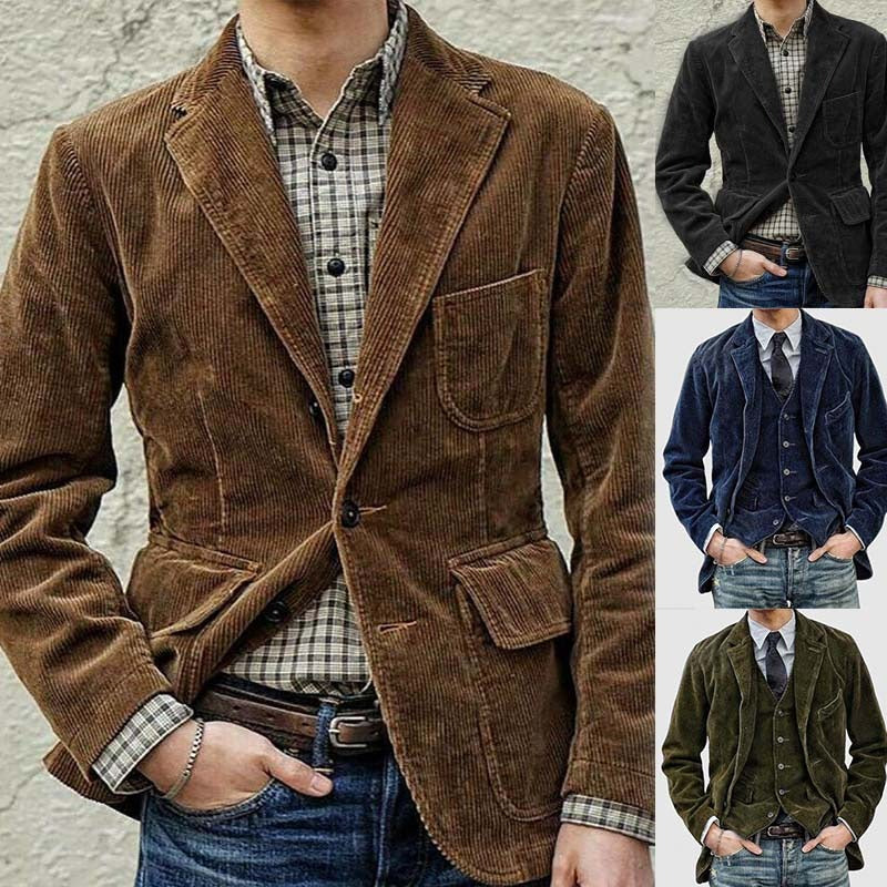 Men's Casual Fashion Solid Color Jacket for Men